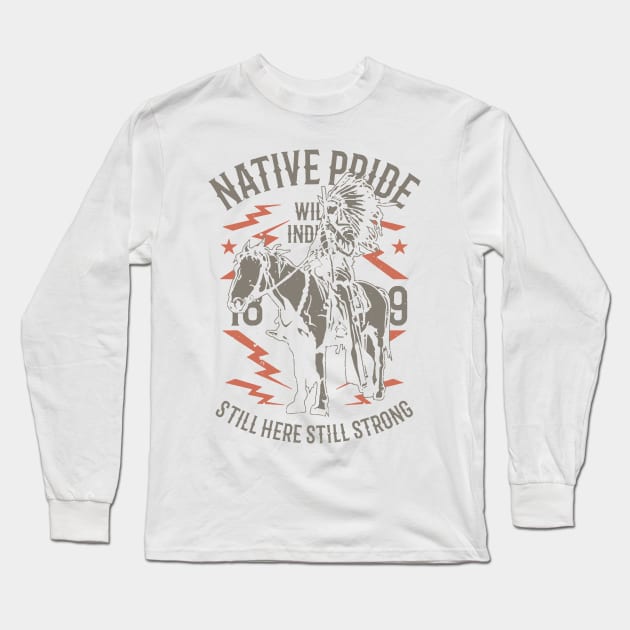 Native Pride Long Sleeve T-Shirt by JakeRhodes